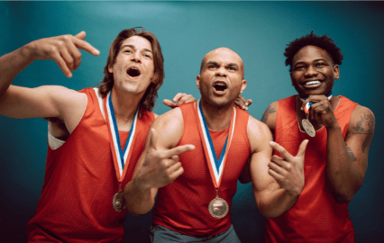 MetaMetrics 3 guys with medals - sales drivers
